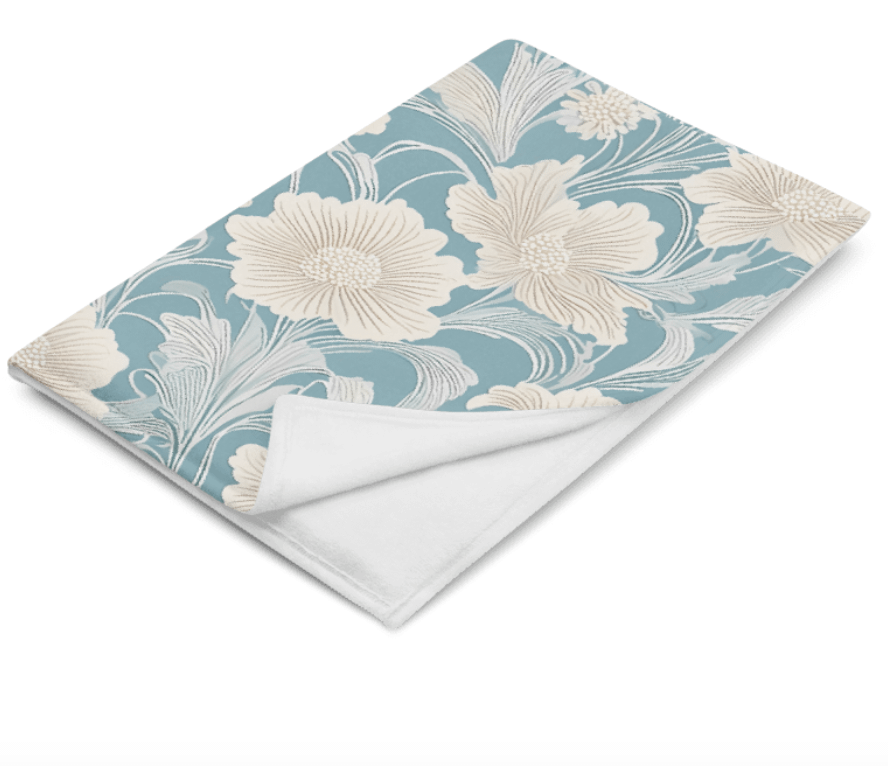 Elegant Floral Reverie Throw Blanket product image (3)