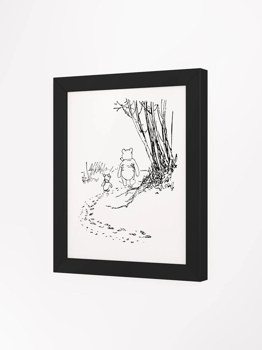 Pooh Bear and Piglet Walking the Path Framed Artwork product image (4)