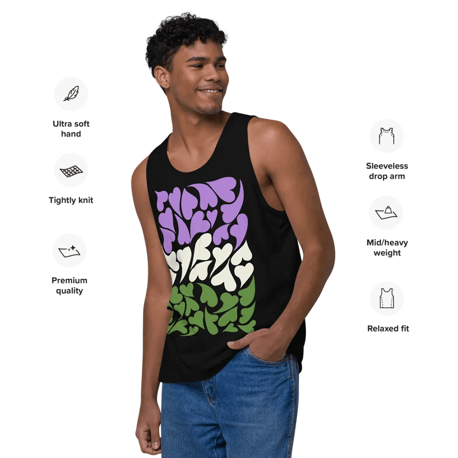 Nestled PRIDE Genderqueer Tank Top product image (15)