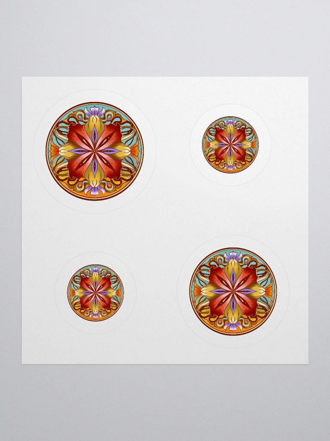 Crimson Floral Mandala