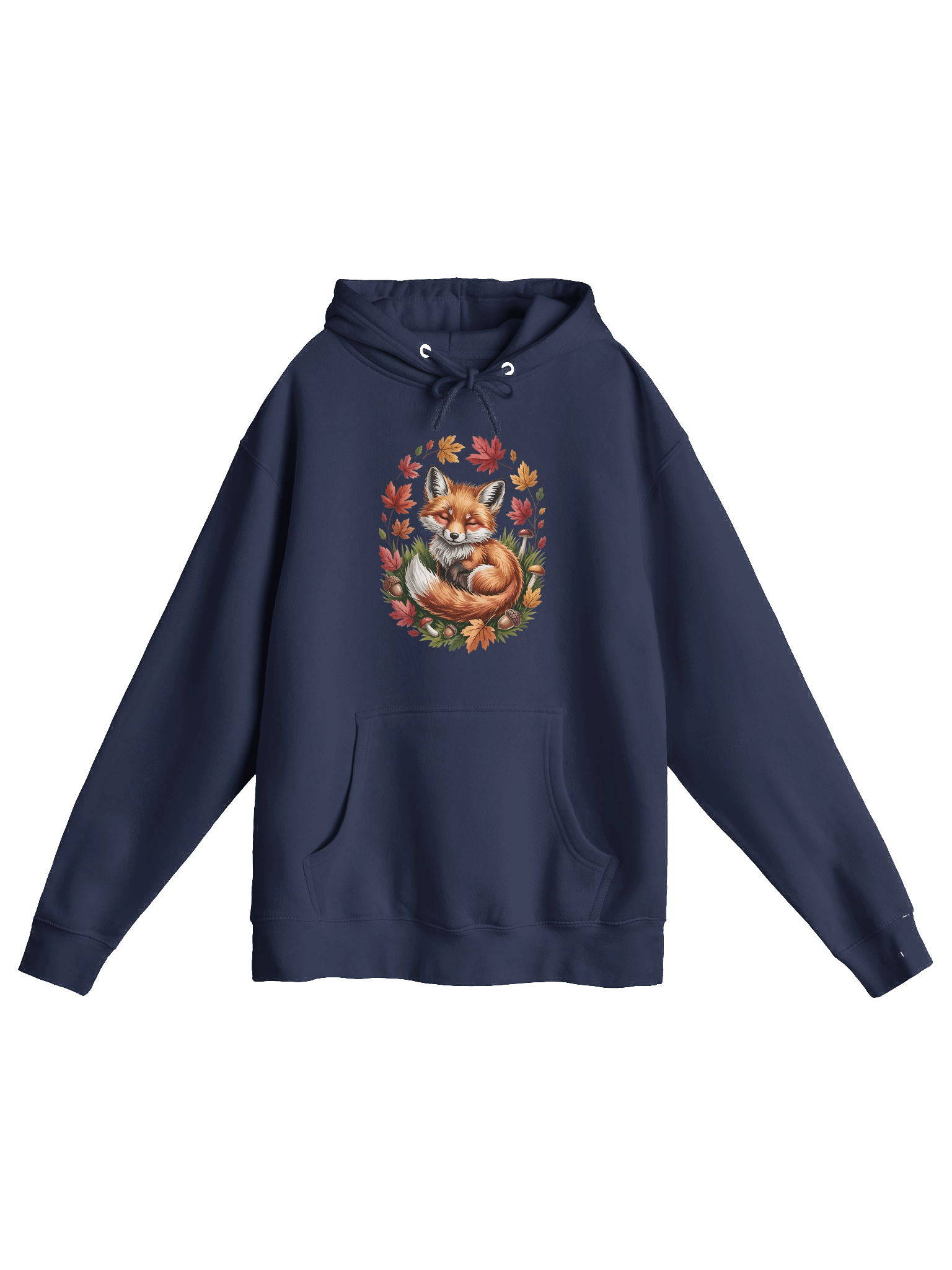 Sleeping Fall Red Fox Pullover Hoodie product image (3)