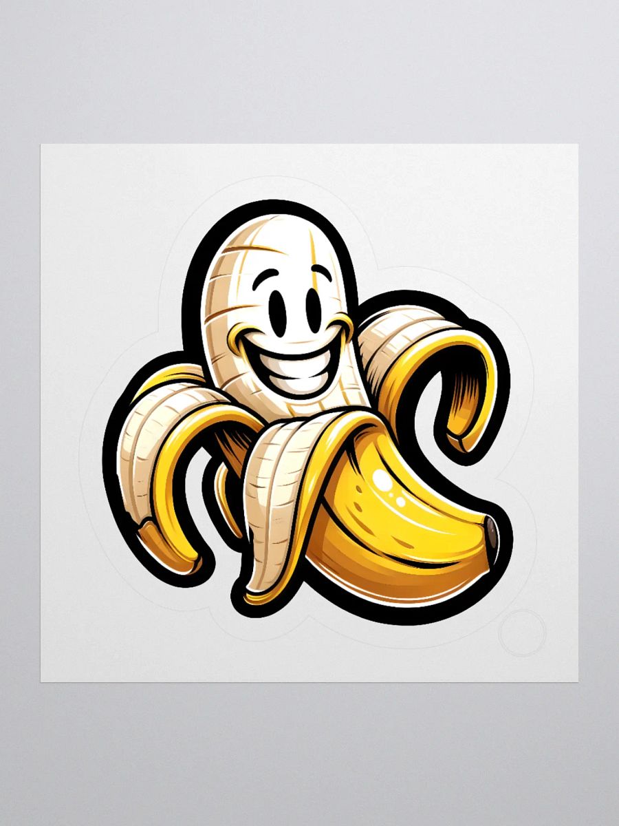 Half Peeled Banana Sticker product image (1)