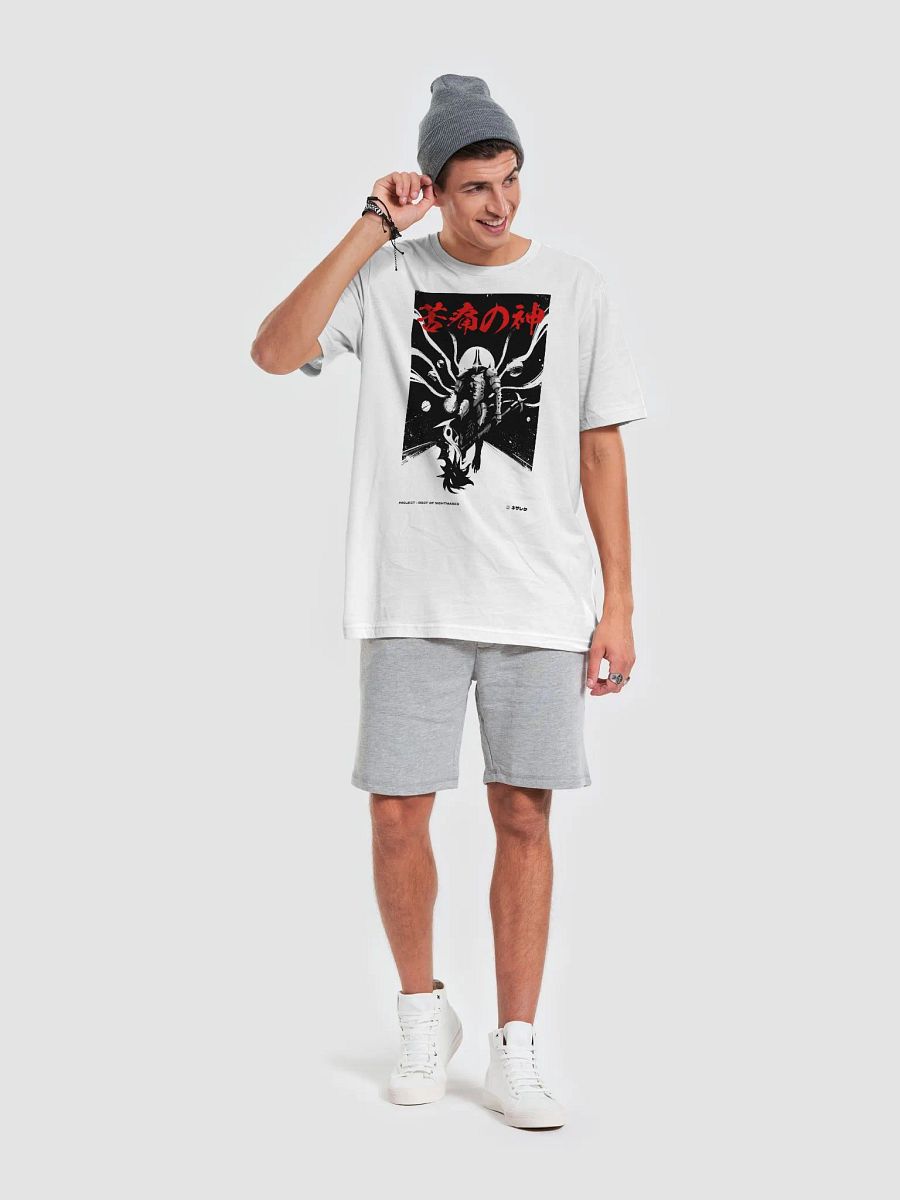 Kanji Handwritten T-Shirt [White/Red] Nezarec Final God of Pain product image (6)