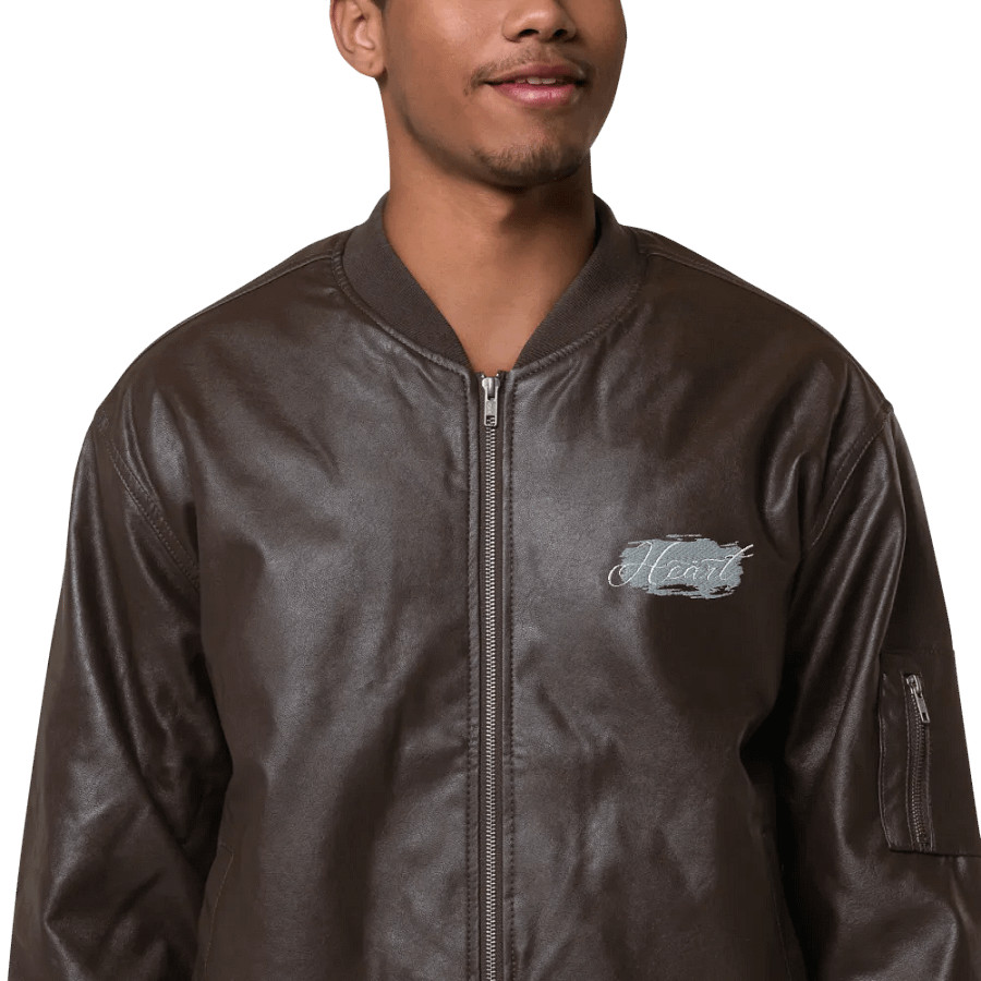 Threadfast Apparel Faux Leather Bomber Jacket (v6) product image (7)