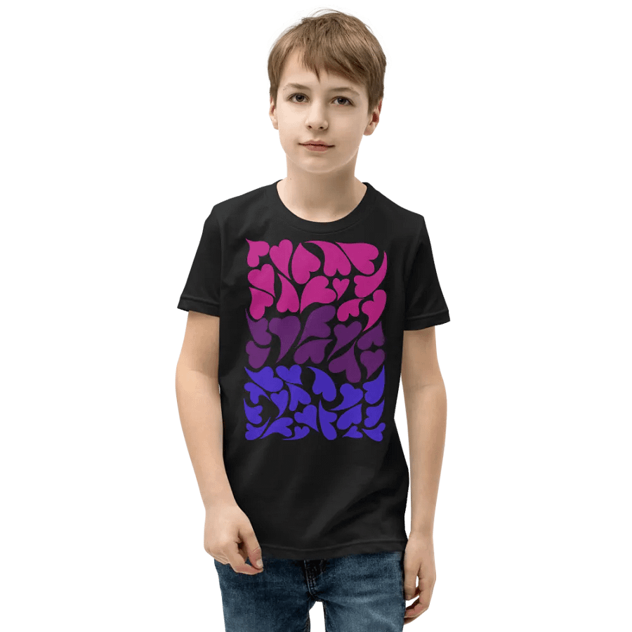 Nestled PRIDE Bisexual T-shirt (Youth) product image (1)