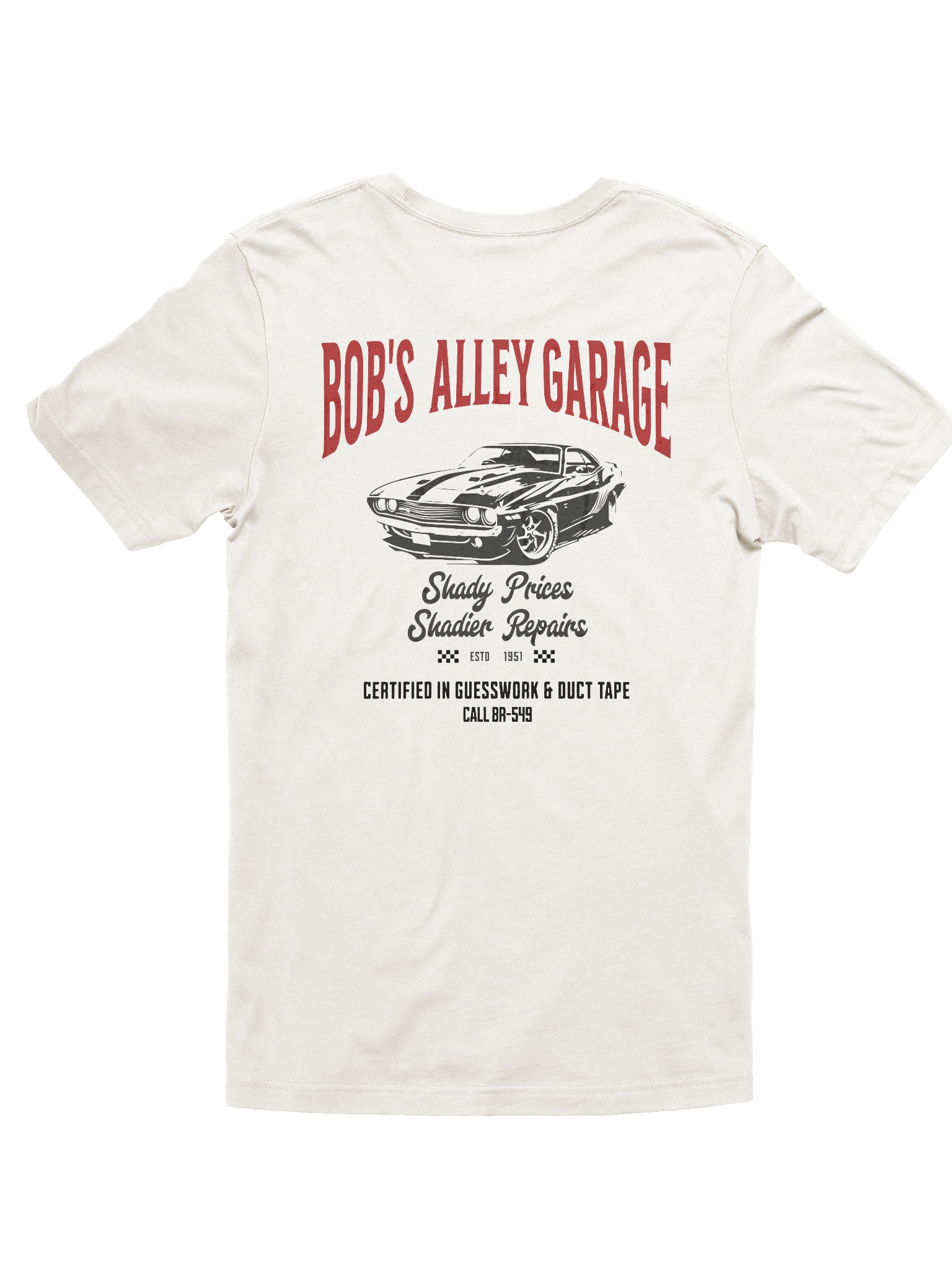 "Bob’s Alley Garage" – Vintage Mechanic Shirt (Front & Back Print) product image (1)