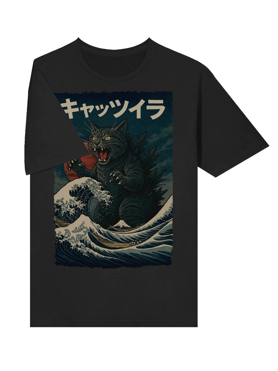 Catzilla Japanese Art T-Shirt product image (26)