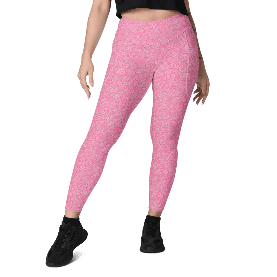 Pink Leggings w pocket product image (8)