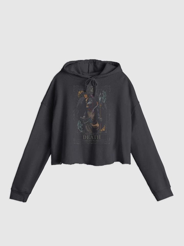 Mathilde's Death Tarot Cropped Hoodie product image (1)