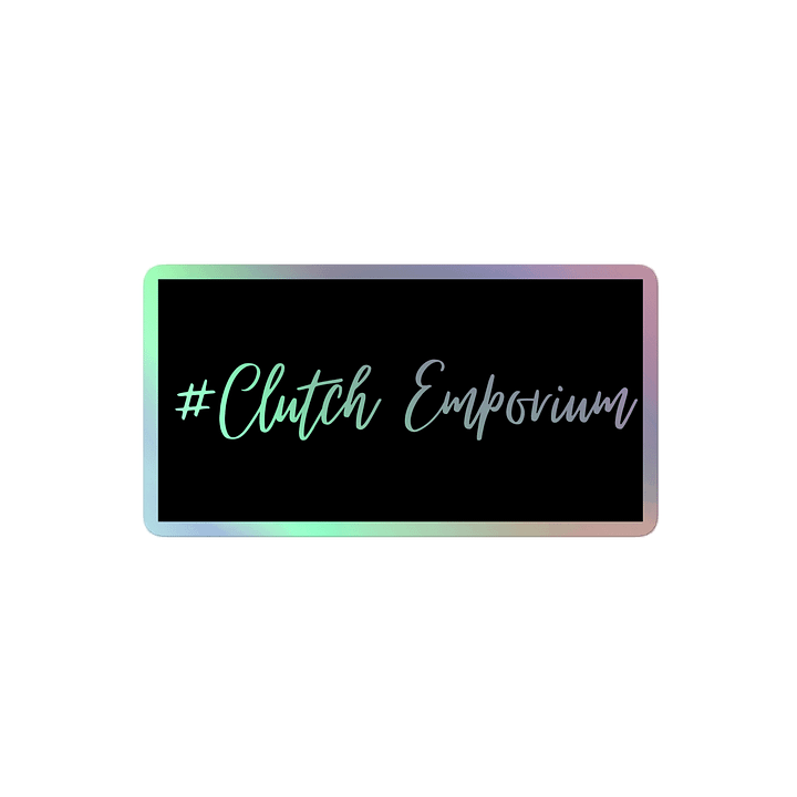 Clutch Sticker Holographic / Solid Black product image (2)