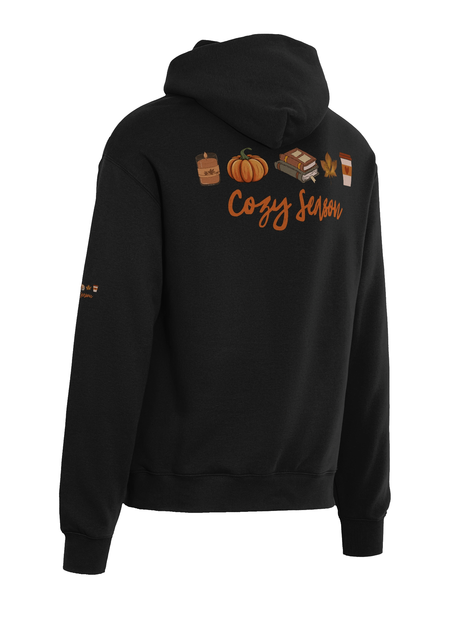 Cozy Season Hoodie – Autumn Coffee, Candles, Books & Pumpkin Vibes product image (23)