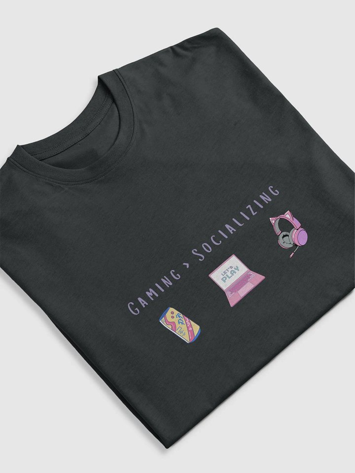 🎮 Gaming > Socializing | Introvert Gamer Tee 💖 product image (2)