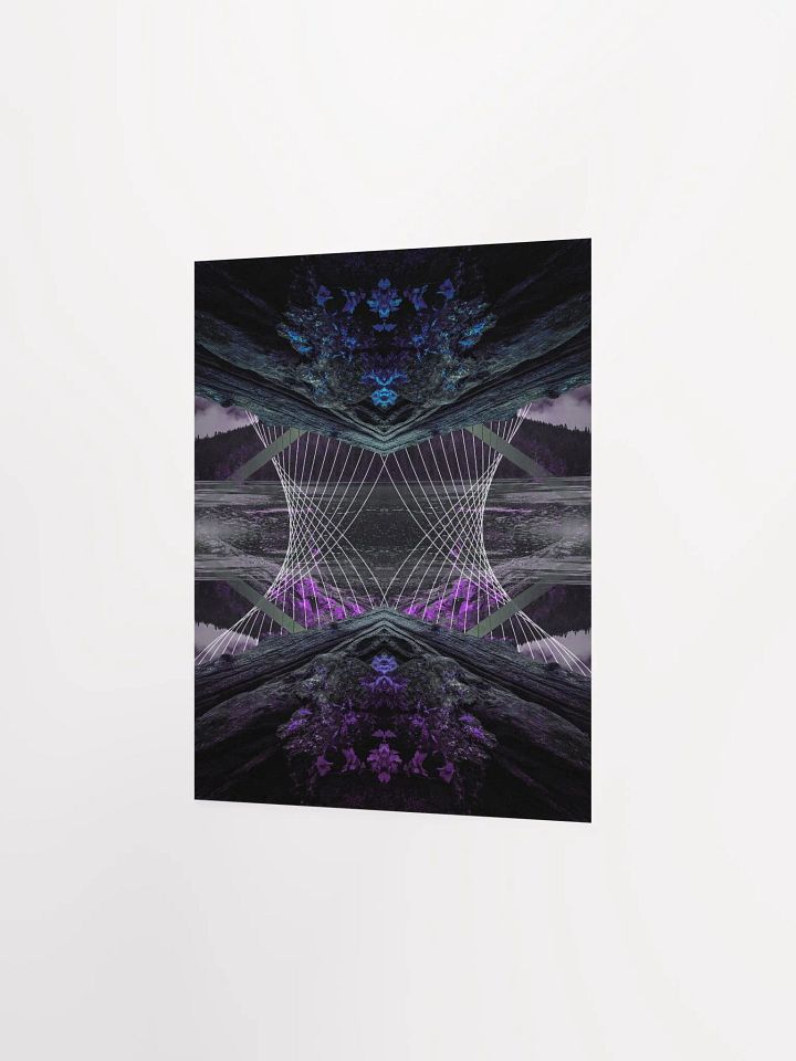 Geometric Art Print - Rainy Lake (Chill) product image (2)