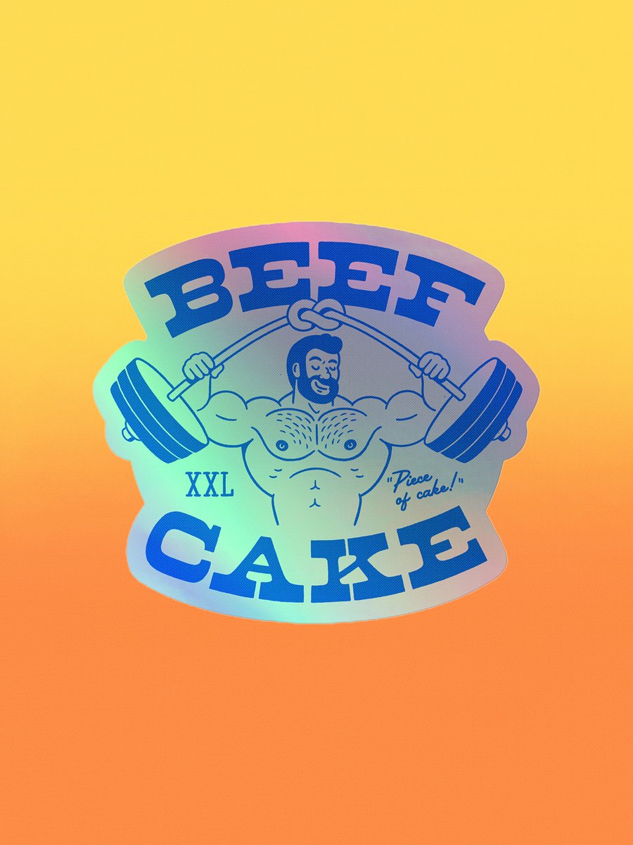 BEEFCAKE Athletics Holographic Sticker product image (1)
