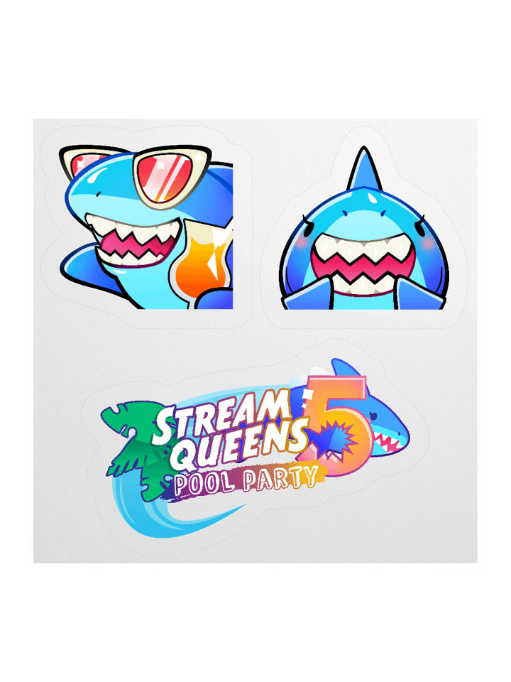 SQ Pool Party 5: Sharkie Stickers product image (1)