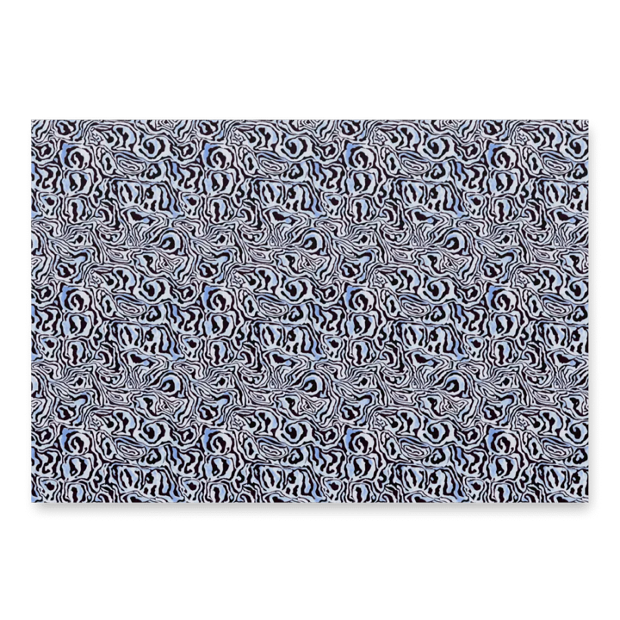 Blue Black Snake Pattern Paper product image (1)