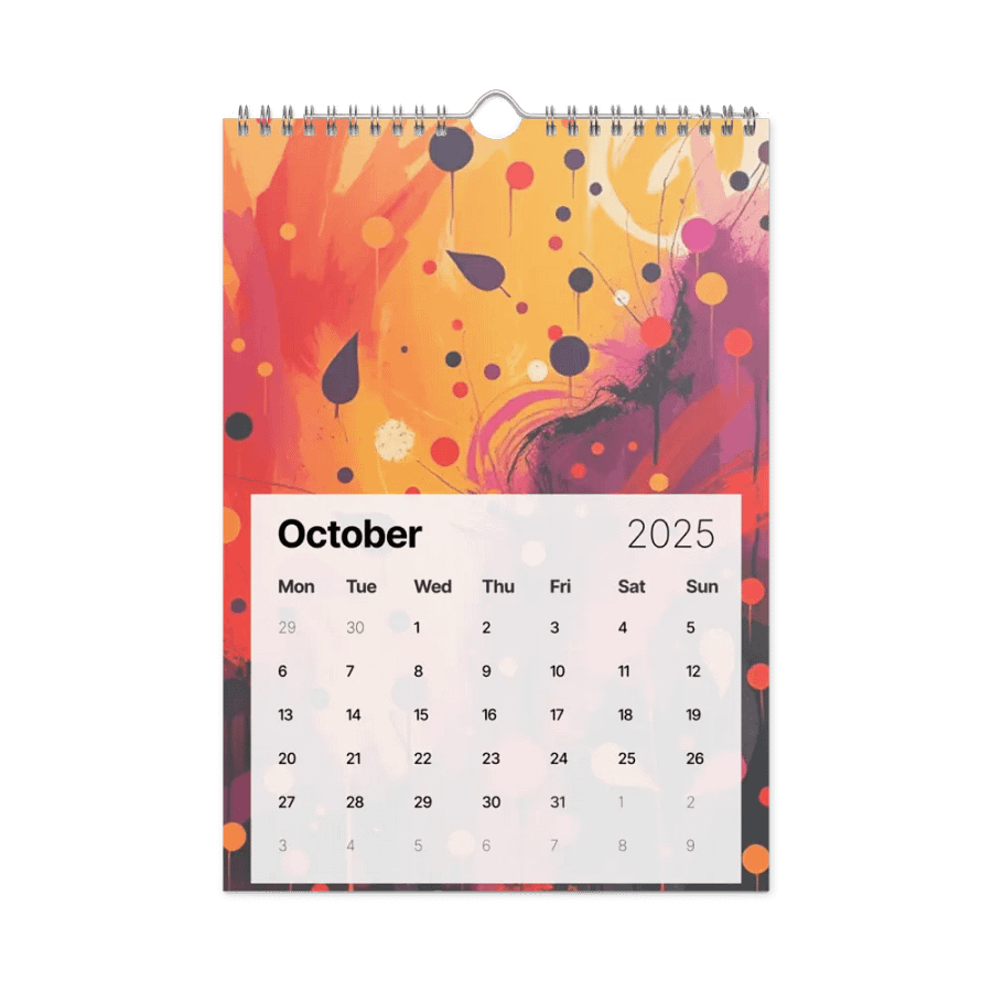 ART ABSTRACT WALL CALENDAR 2025 product image (12)