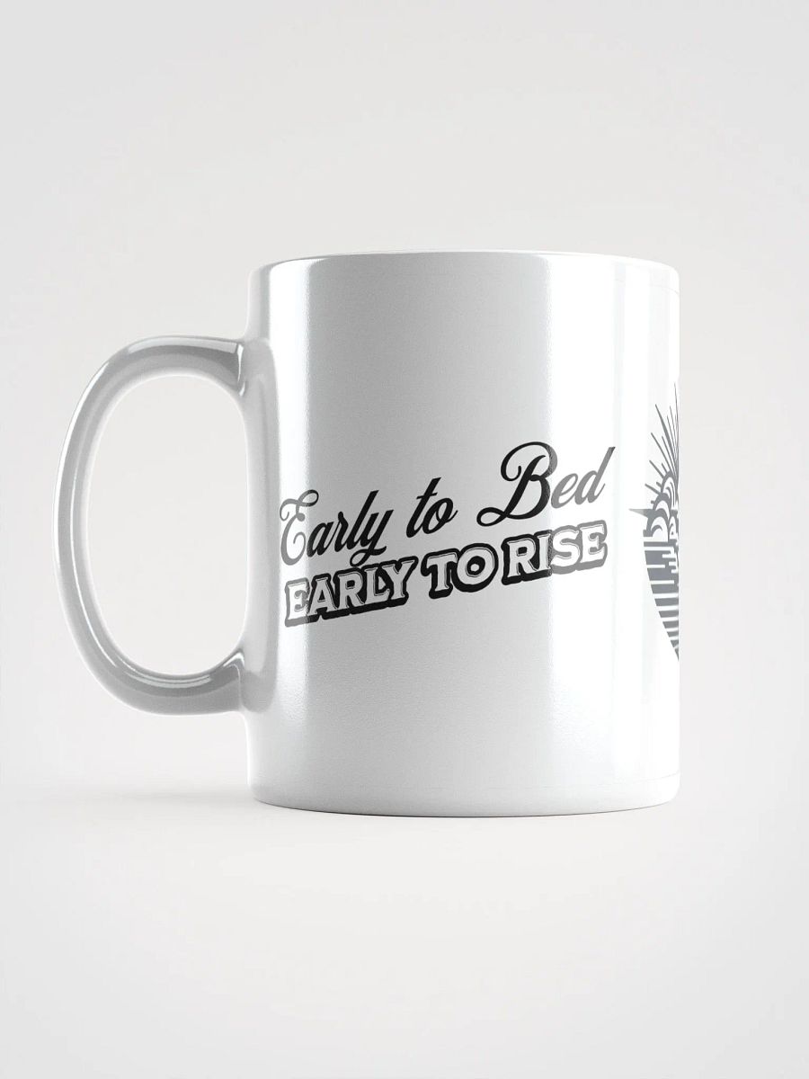 Early to Bed, Early to Rise, Thanks to Coffee, And Country Skies Mug | Simple Life, Coffee in Hand | Farm Life and Coffee Vibes | Caffeine and Country Living | Peaceful Mornings on the Farm product image (1)