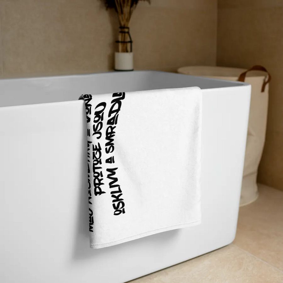 nemam rad towel white product image (3)