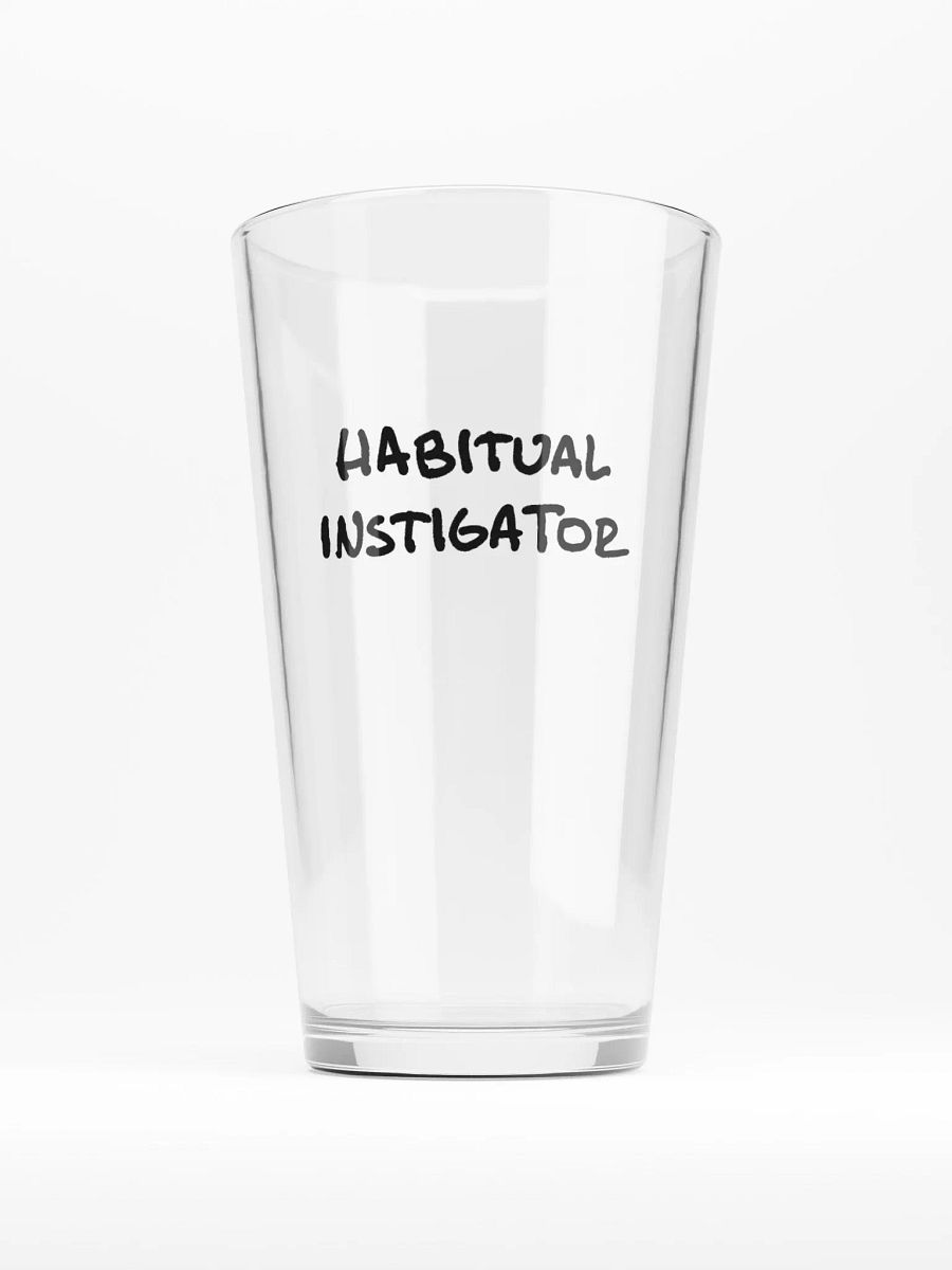 Habitual Instigator pint glass product image (1)