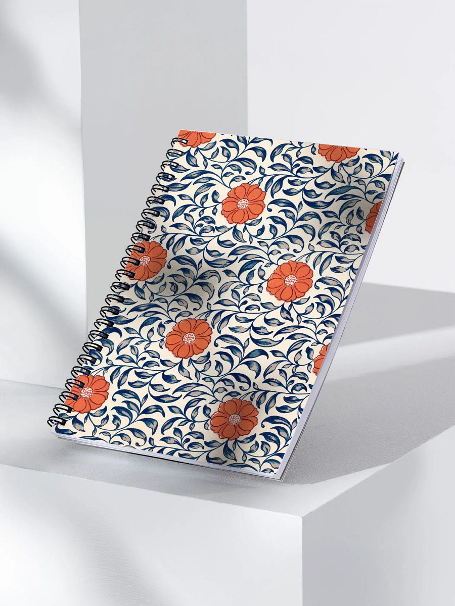 Chinese Floral Ornament Pattern Spiral Notebook product image (3)