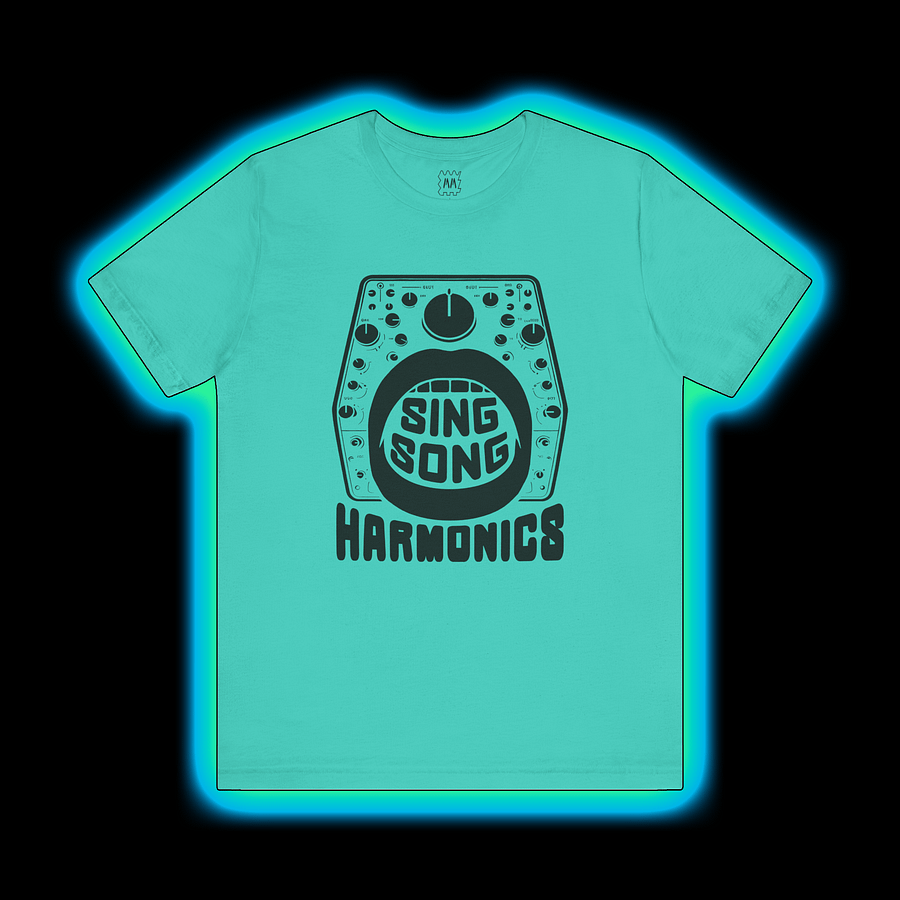 Sing Song Harmonics/Filter Mouth - Synthesizer/Sound Designer T-Shirt (BLACK PRINT) product image (1)