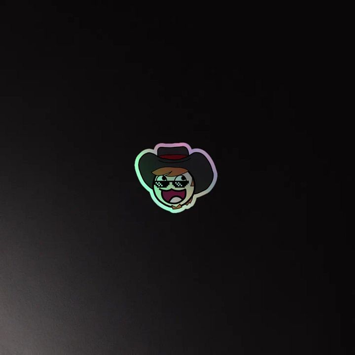 aid00t Epic Face Emote Sticker Sheet (Holographic) product image (4)