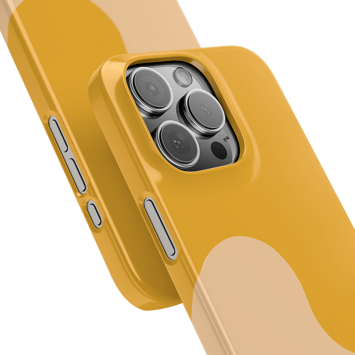 Orange Honey Cream Minimal Wave iPhone Case product image (14)