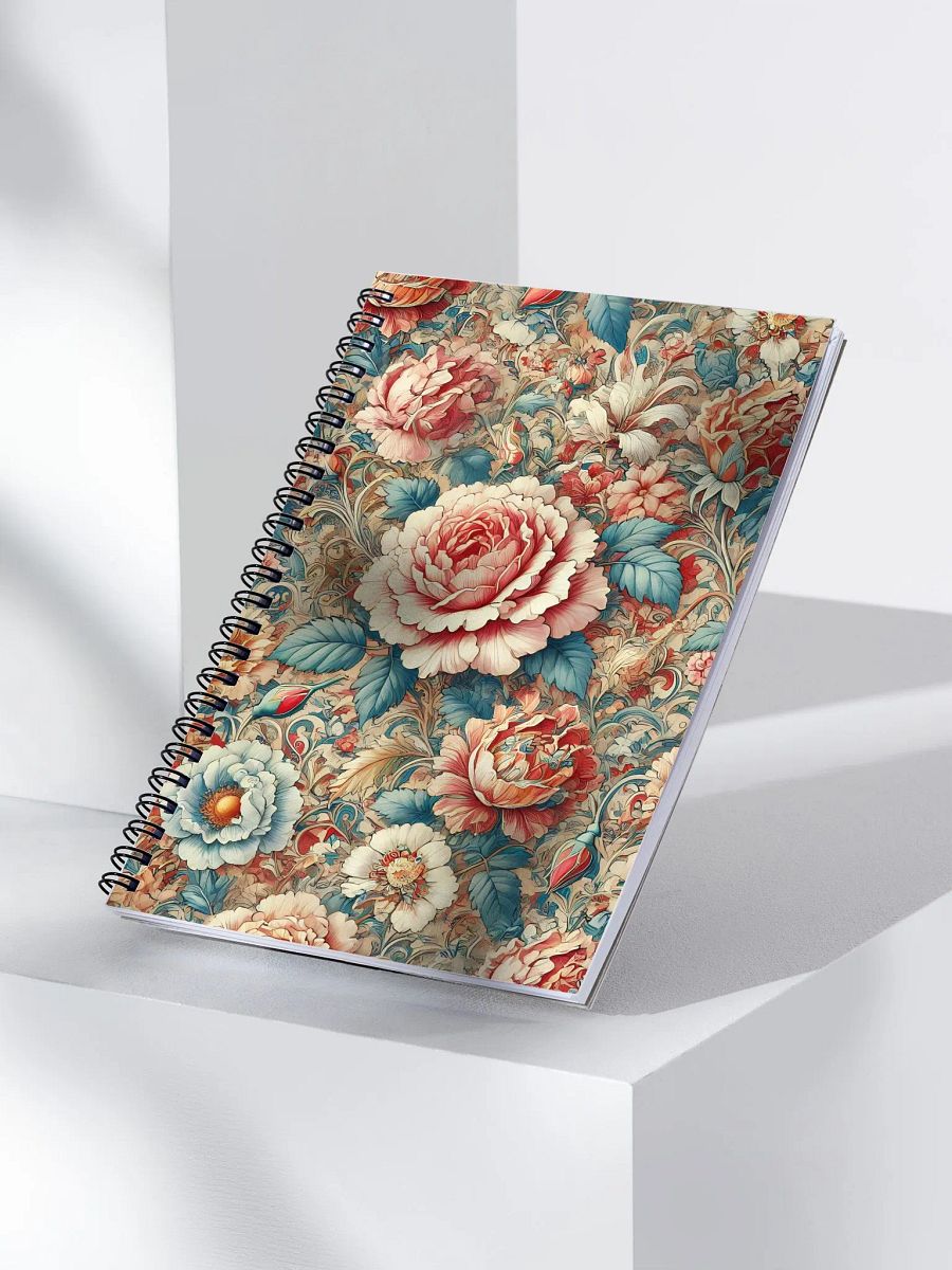 Royal Floral Spiral Notebook product image (3)
