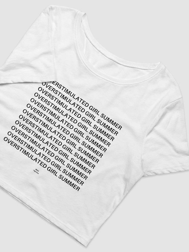 OVERSTIMULATED GIRL SUMMER black crop top product image (2)