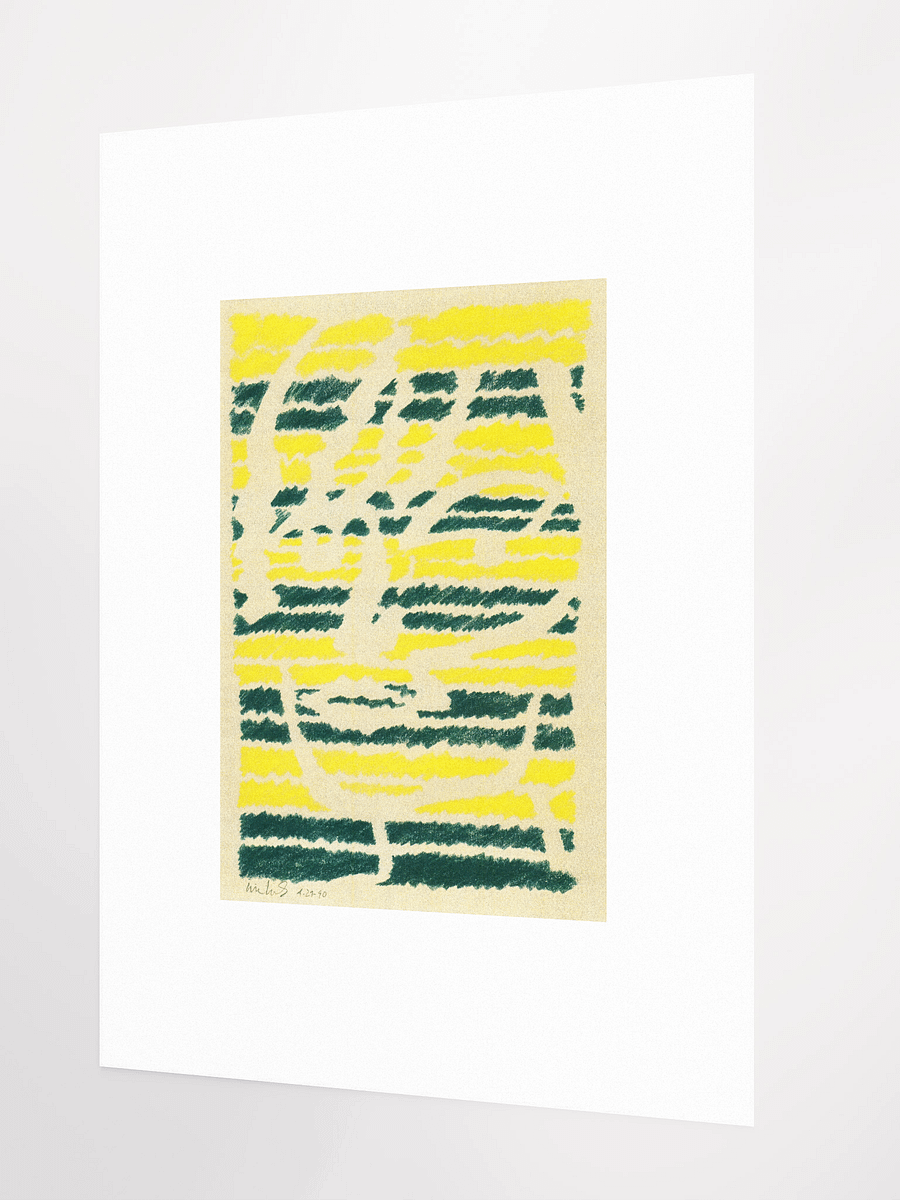 Head of a Woman in Green & Yellow 04.29.90 print product image (3)