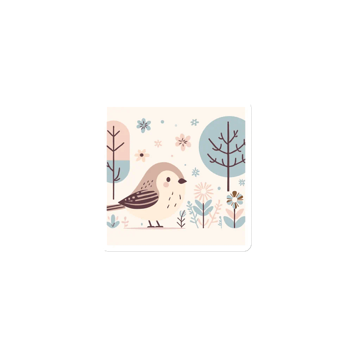 Whimsical Bird Die-Cut Magnets product image (1)
