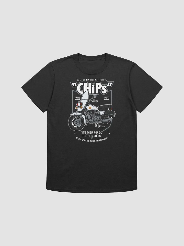 CHiPs Inspired Motorcycle Graphic T-Shirt product image (1)