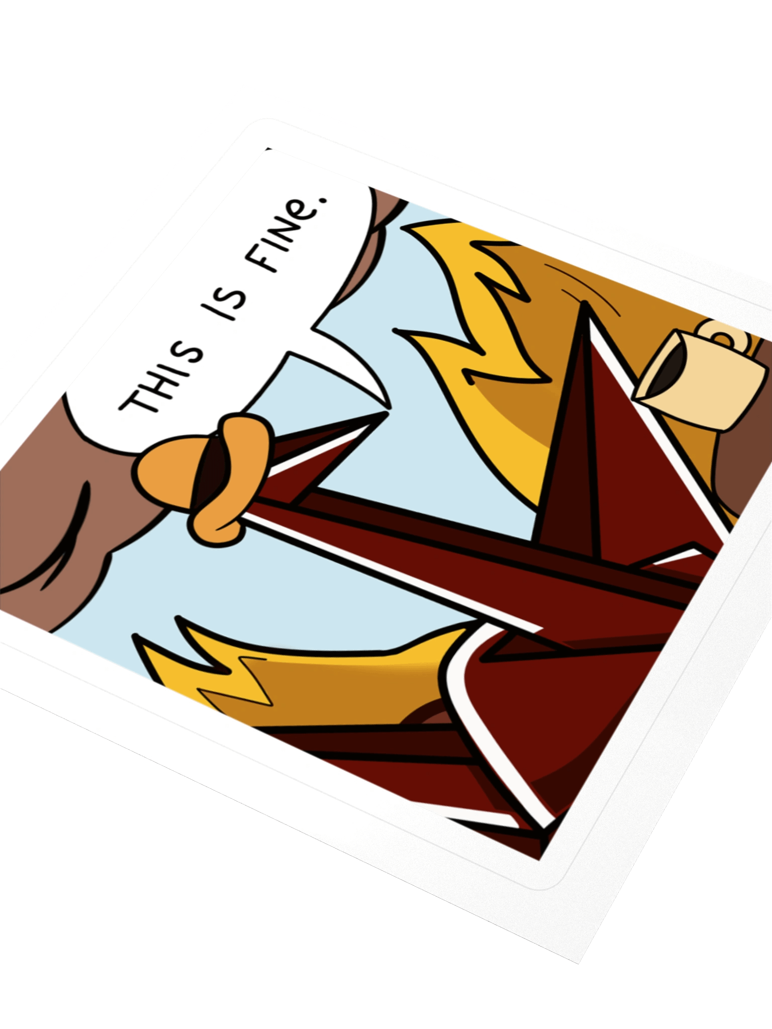 This is fine... sticker product image (9)