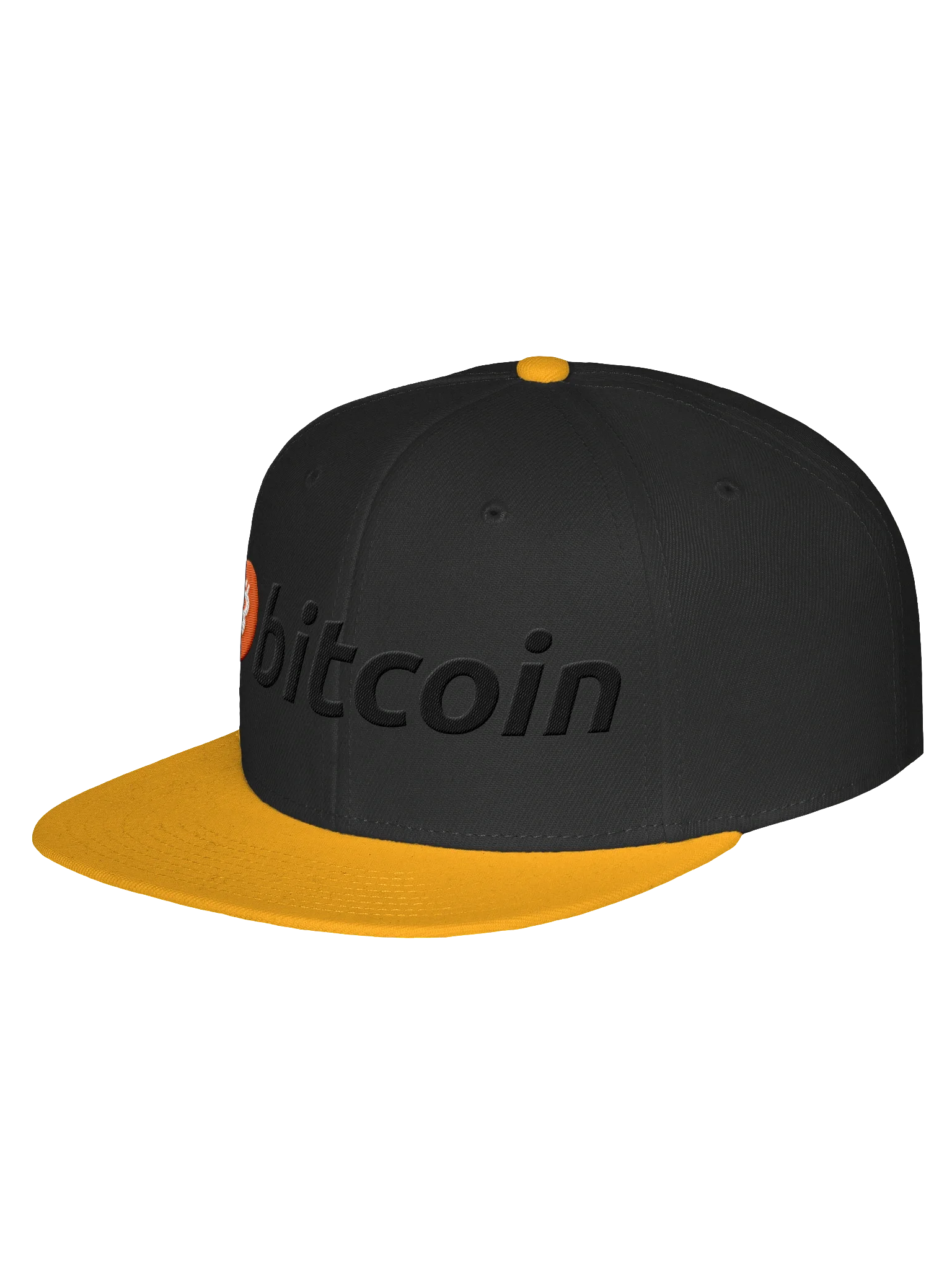 Bitcoin Hat Black with Yellow product image (2)
