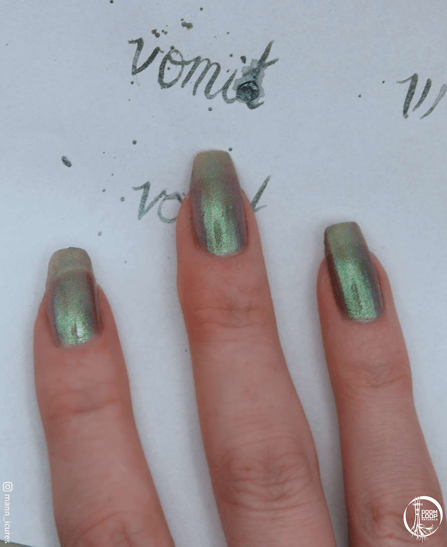 WORD VOMIT - Green Shimmer Silver Plum Shifty Nail Polish product image (3)