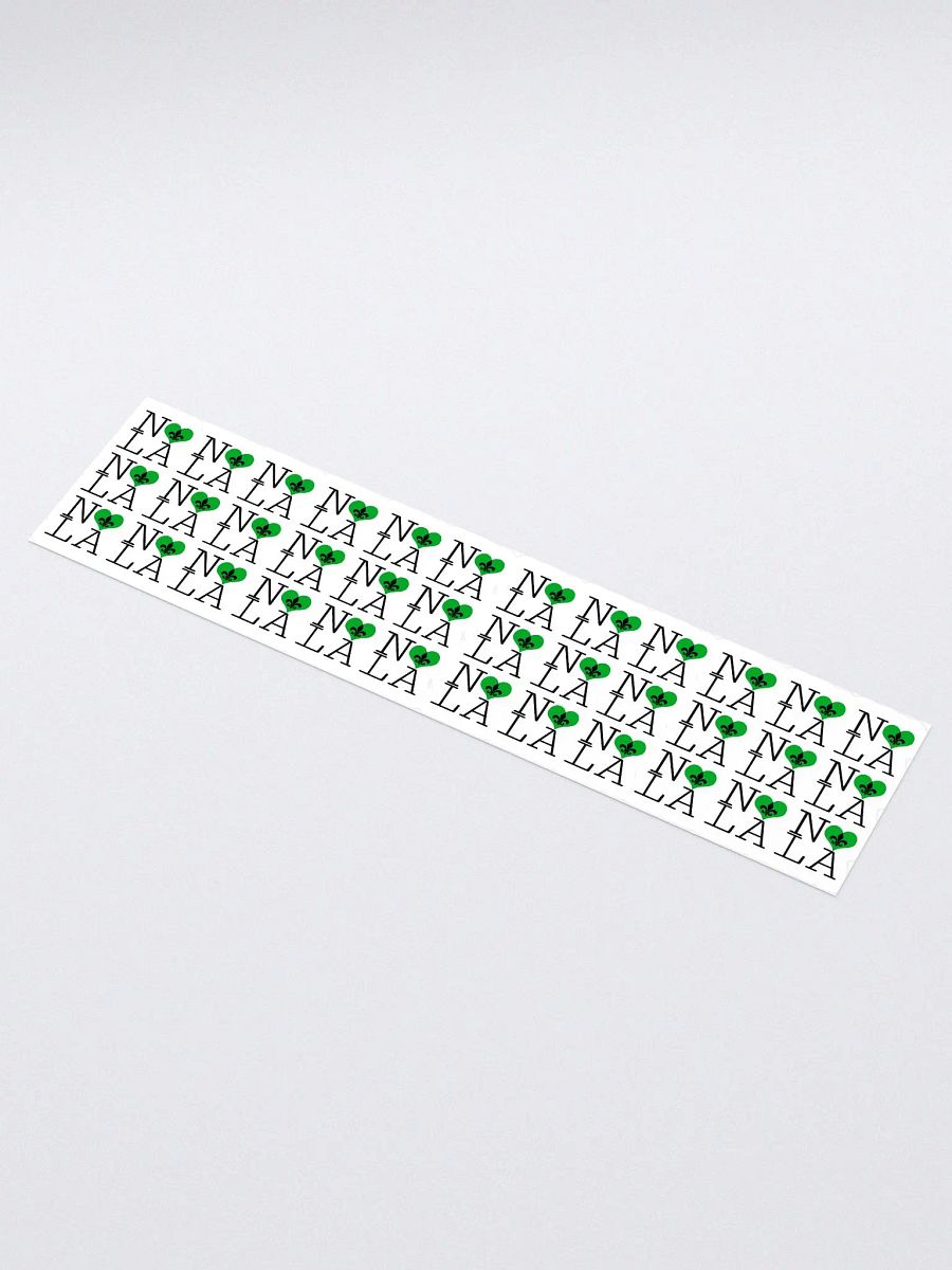 I LOVE NOLA **LEGACY STICKER** (GREEN HEART LONG) product image (1)