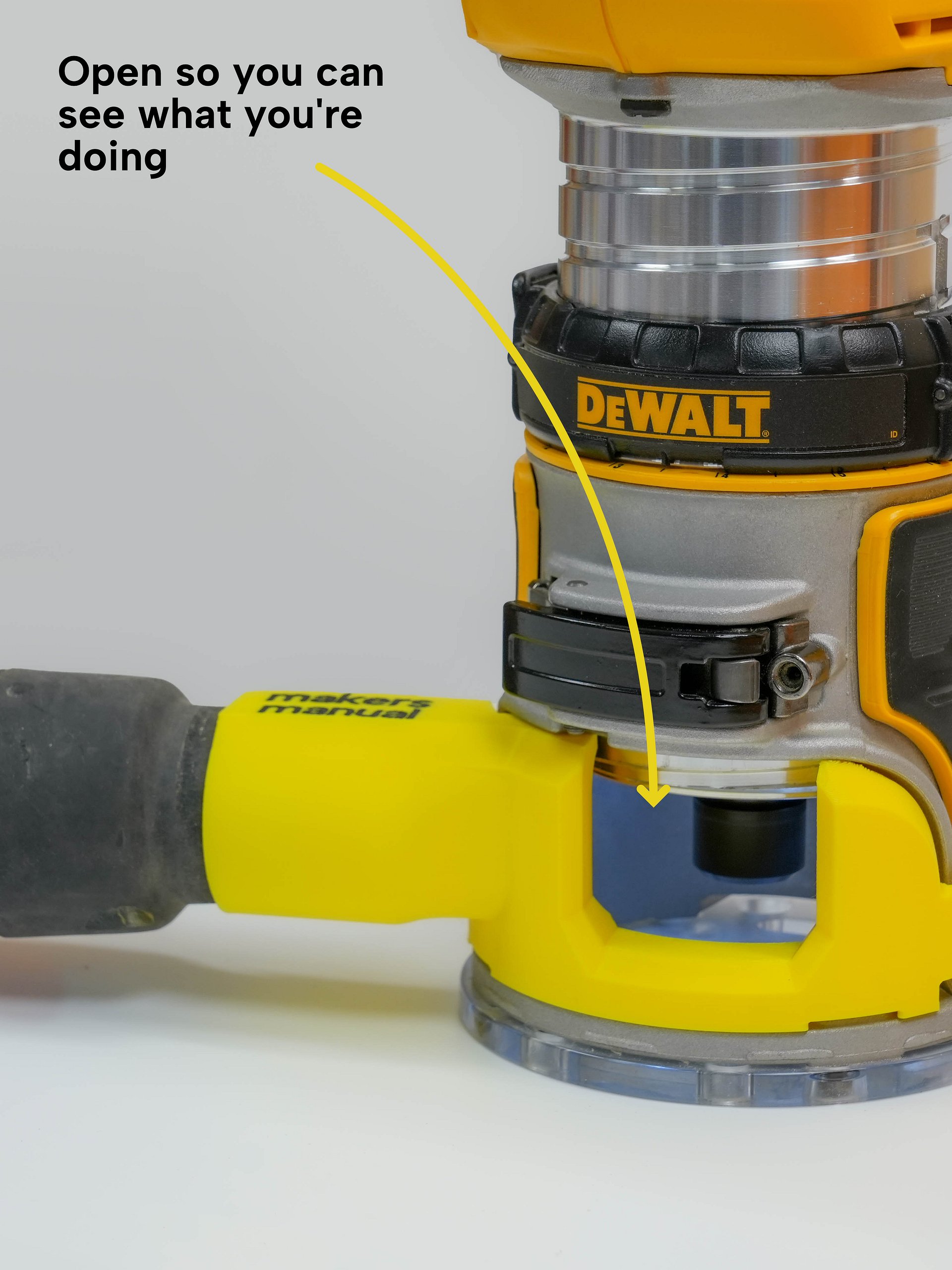 Dewalt Router Dust Extraction Adapter | Digital File product image (3)