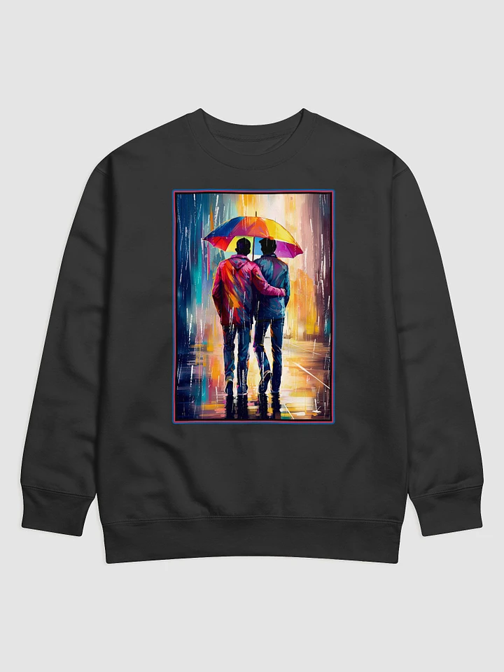 Gay Love In The Rain – Romantic Sweatshirt product image (1)