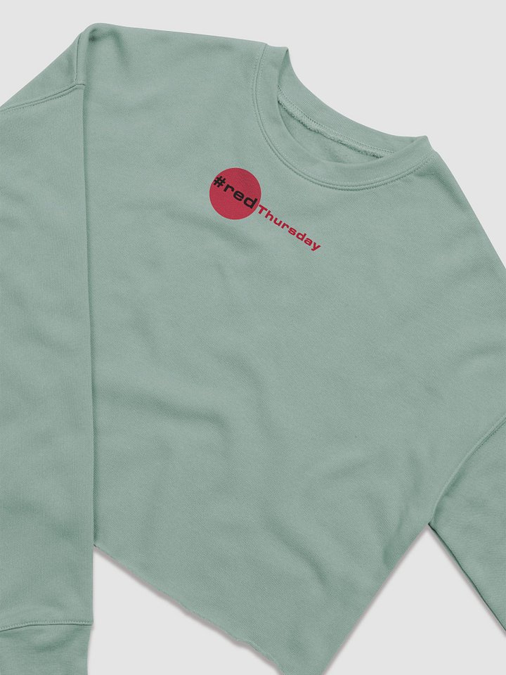 Women's Red Thursday Bella+Canvas Fleece Crop Sweatshirt product image (2)