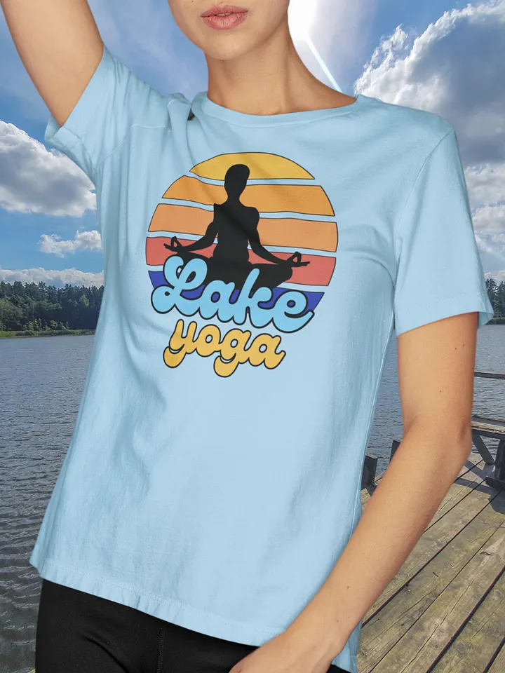 Lake Yoga Retro Sunset T-Shirt product image (2)