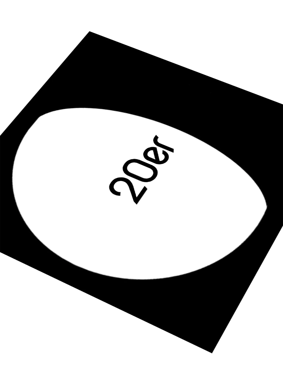 20er Waning Gibbous DARK (Kiss Cut Sticker) product image (3)