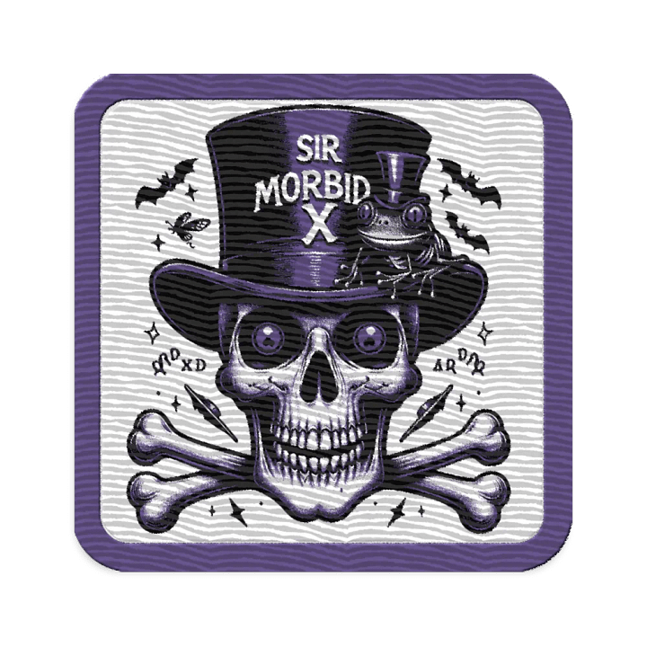 ''Cross Bones & Merbit'' Embroidered Patch product image (1)
