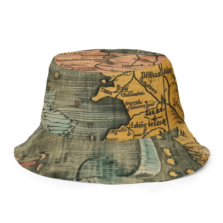 Timeless Voyage: Antique Map of Europe and Africa Reversible Bucket Hat product image (1)