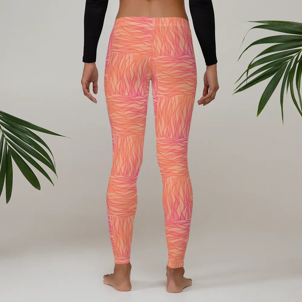 Peach All-Over Print Leggings product image (5)
