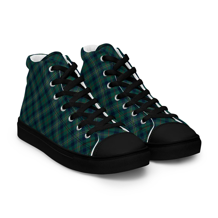 Kennedy Tartan Men's High Top Shoes product image (1)