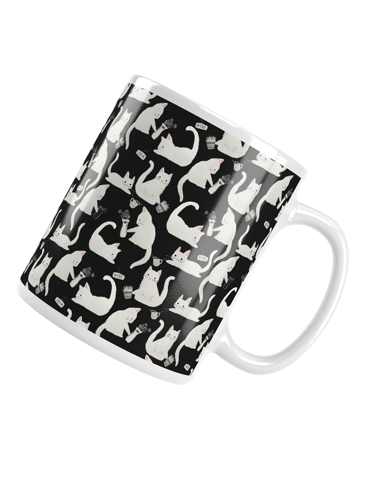 Bad Cats Knocking Stuff Over Mug, Black product image (2)