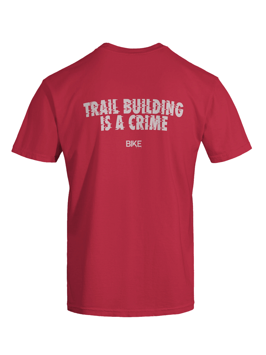 Trail Building Is A Crime Shirt (White Logo) product image (79)