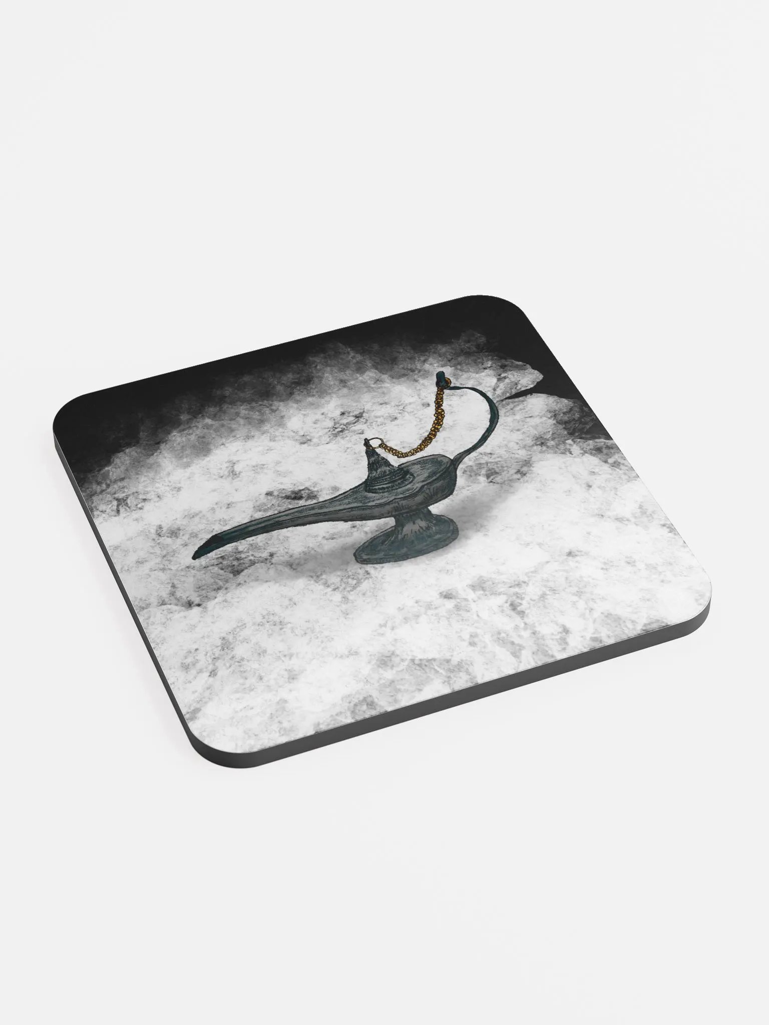 Daemon Lamp Glossed Cork Coaster product image (2)