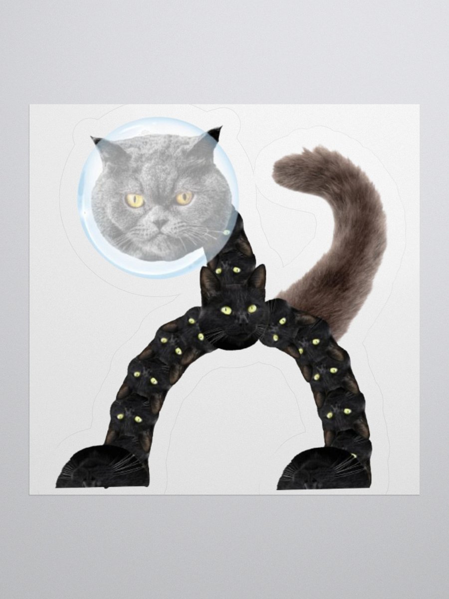 The Space Cat Stickers product image (1)
